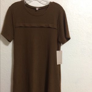 Remixmess Camel Mini Dress. Size S